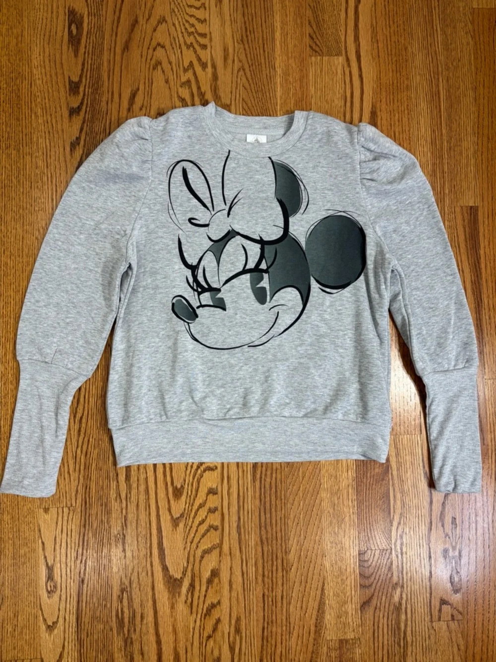 Disney Minnie Mouse Long Sleeve Puff Sleeve Sweatshirt - Picture 4 of 12